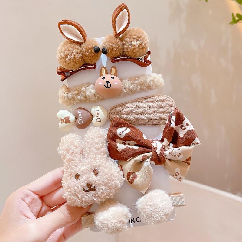 ꫛꫀꪝ【お鼻ぷっくりうさぎ】ベビーヘアクリップ　キッズヘアクリップ　ヘアピン Amazon.co.jp: KBS 子供用ぬいぐるみヘアクリップ 子供の
